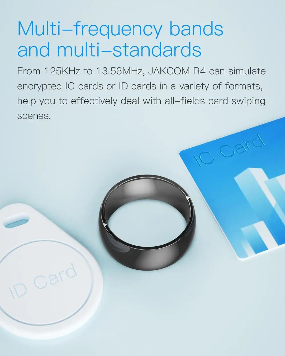 New Jakcom R4 waterproof high speed NFC ID IC Card Input Smart Ring Electronics support IOS android wp phone small magic ring