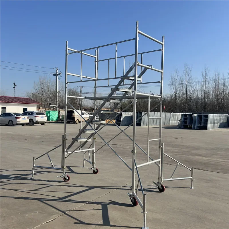 Frame Scaffold Construction Mobile Step Portal Scaffolding Heavy-duty Aluminum Ladder h Frame Scaffolding Mainland China