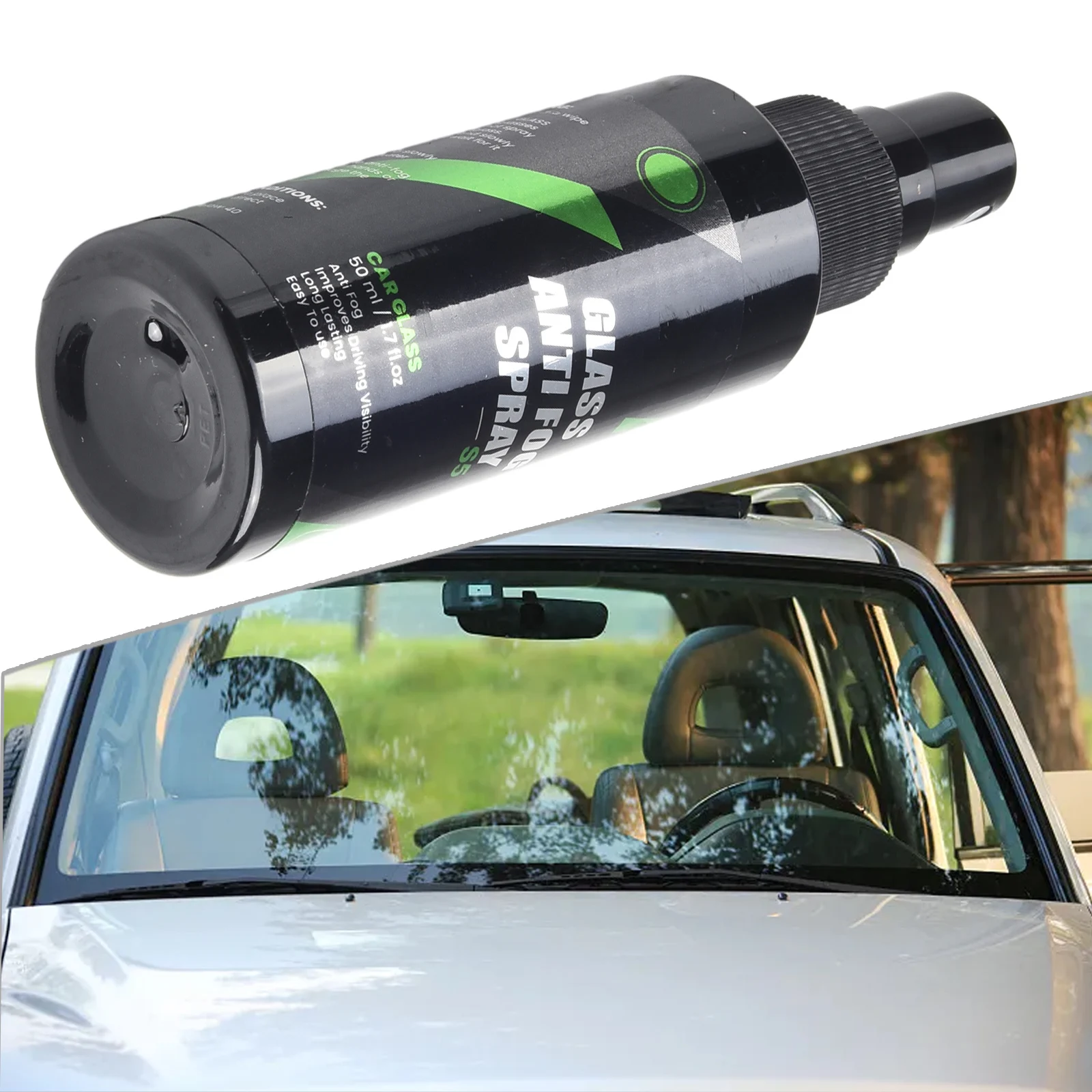 HGKJ S5 Anti-fog Spray Car Wash 50ml Hydrophilic Coating Clear Vision Safe Driving Long-lasting Anti-fog