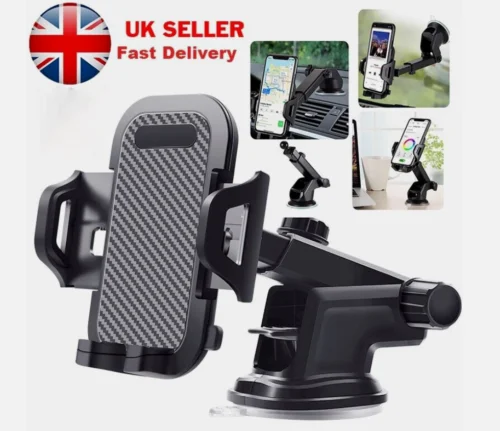 Universal Car Mobile Phone Holder 360° Windscreen Dashboard GPS Stand Cradle UK