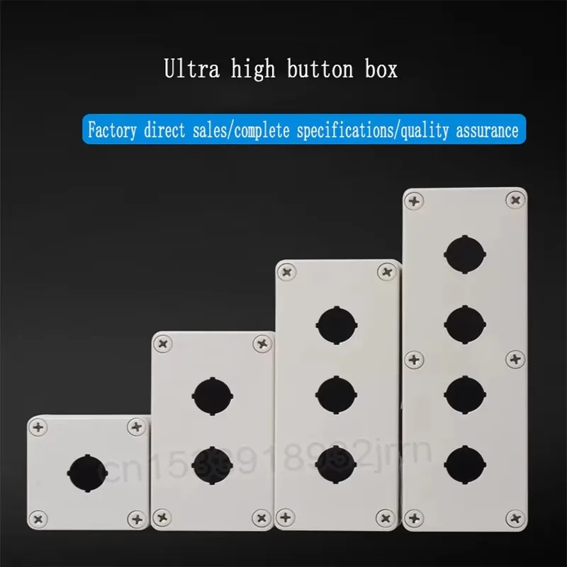 

1Pcs Button Switch Box Waterproof And Dustproof Emergency Stop Button Box Control Box 1Hole 2Holes 3Holes 4 Holes Industry