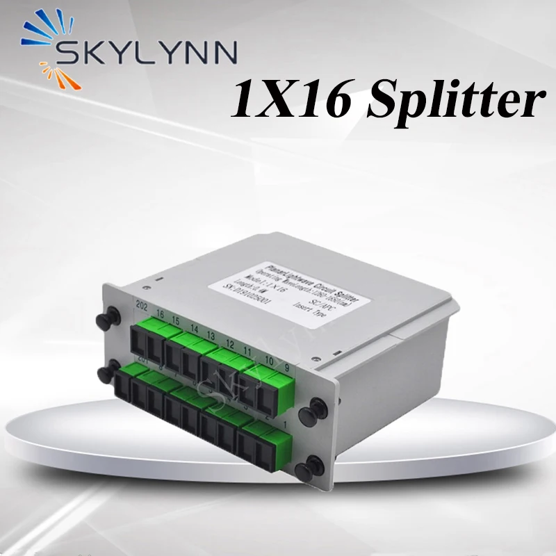 

5 PCS 1X16 SC/APC SC/UPC Fiber Optic PLC Splitter For ODF Distribution Box IL Less Than 0.3db