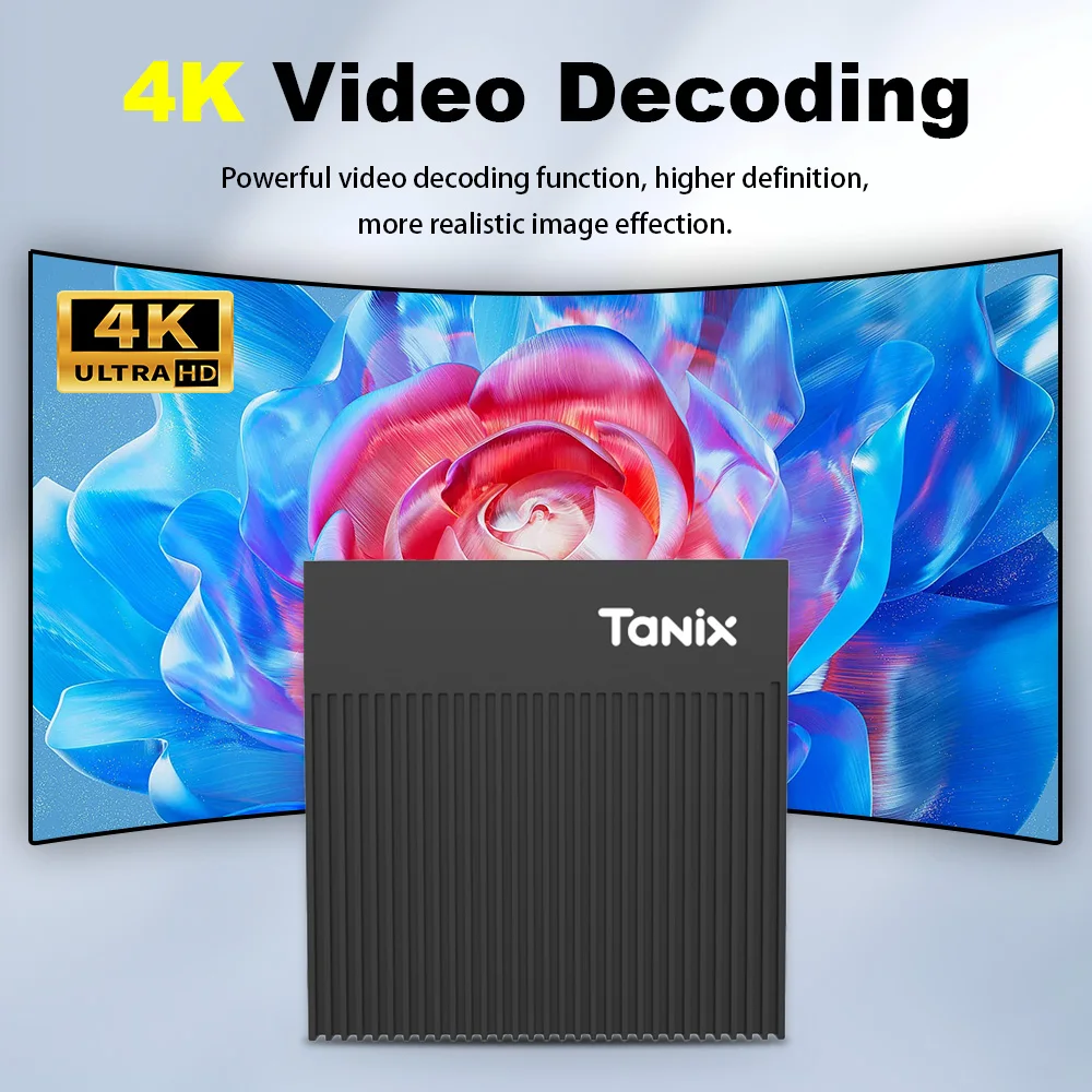 Original Tanix X4 Android 11.0 TV BOX Amlogic S905X4 4GB 32GB 2.4G&5G Dual Wifi 4K 4GB64GB Smart Set Top Box Media Player