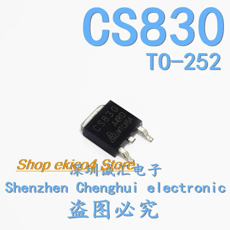 10pieces Original stock  CS830  500V 5A  TO-252 MOS