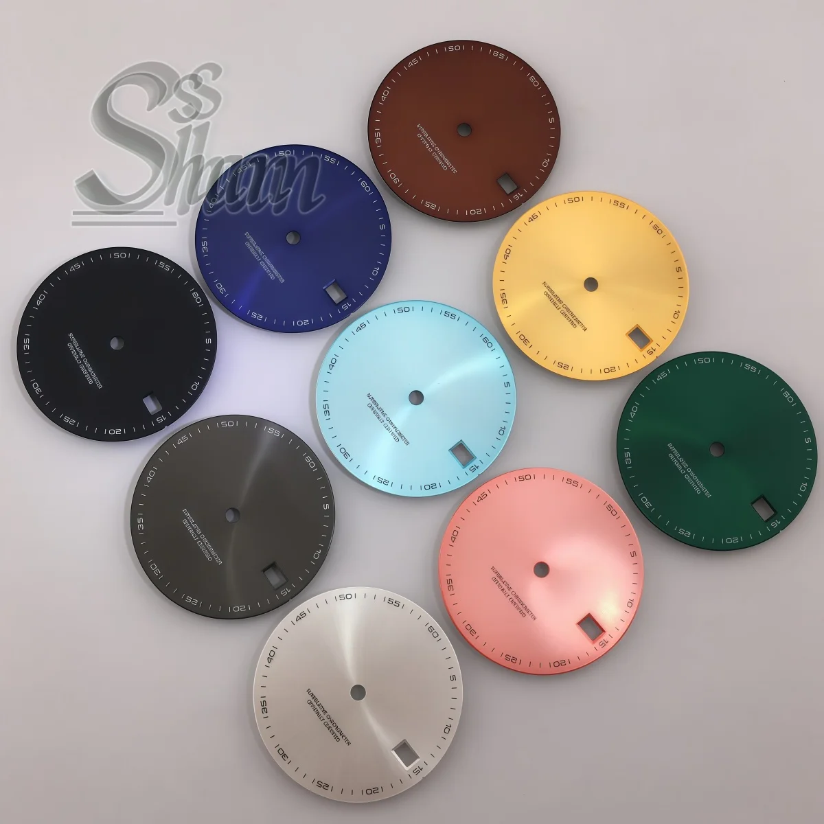 Mostrador de Sol Nascente com Escala de Números Árabes de 29mm Sem Logotipo, Ideal para Acessórios de Reequipamento DIY para Movimento Automático NH35