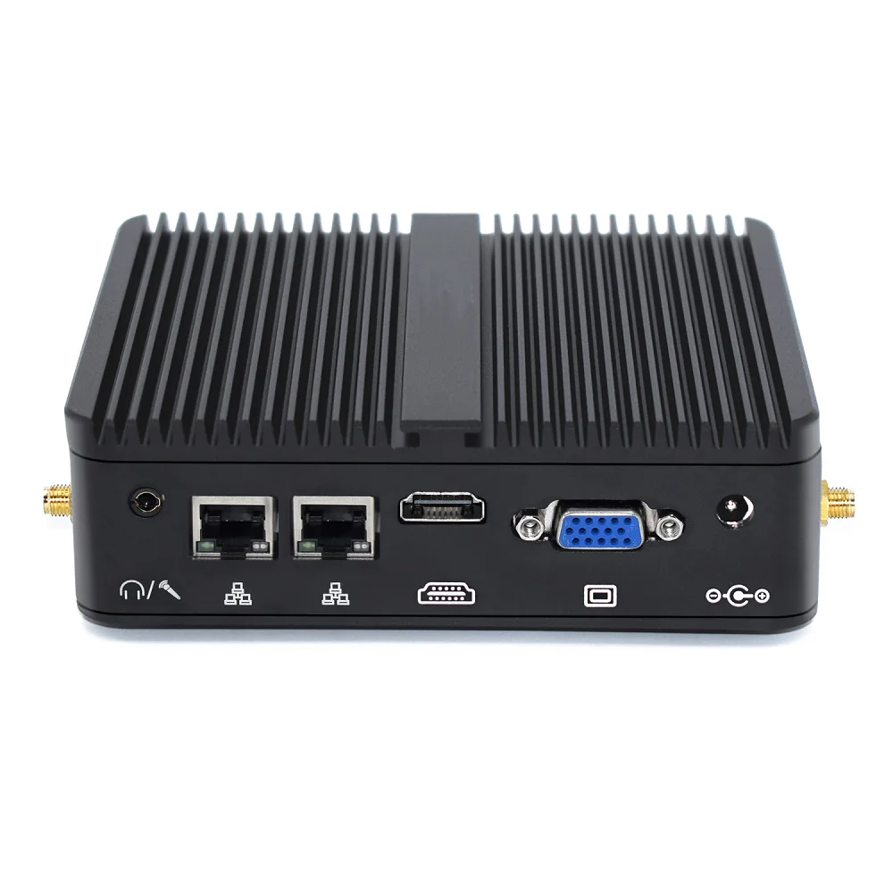 Fanless Mini PC Celeron  J4125 Quad Core HDMI Dual Gigabit Ethernet Industrial ITX Computer Windows10 Linux Router Firewall