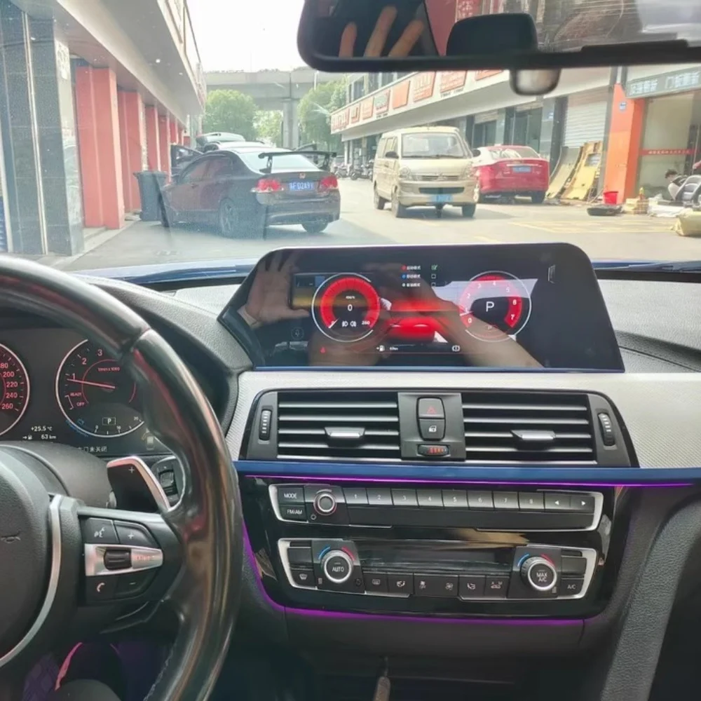 راديو السيارة لسيارات BMW 5 Series/3 Series 2018 شاشة كبيرة تعمل باللمس مشغل وسائط متعددة للسيارة 8 Core 256G Carplay GPS وحدة رأس الملاحة