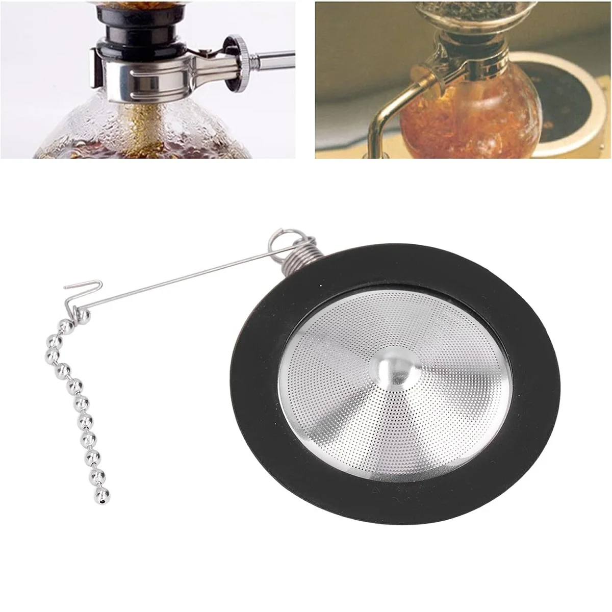 Replacement Stainless Steel Filter for Siphon For Coffee Maker Units Rated for 3-Cup or 5-Cup Brewing Capacity