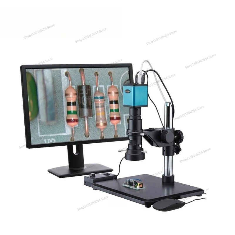 For Industrial Inspection Zoom Monocular Microscope with Autofocus 1080p HDMI Camera