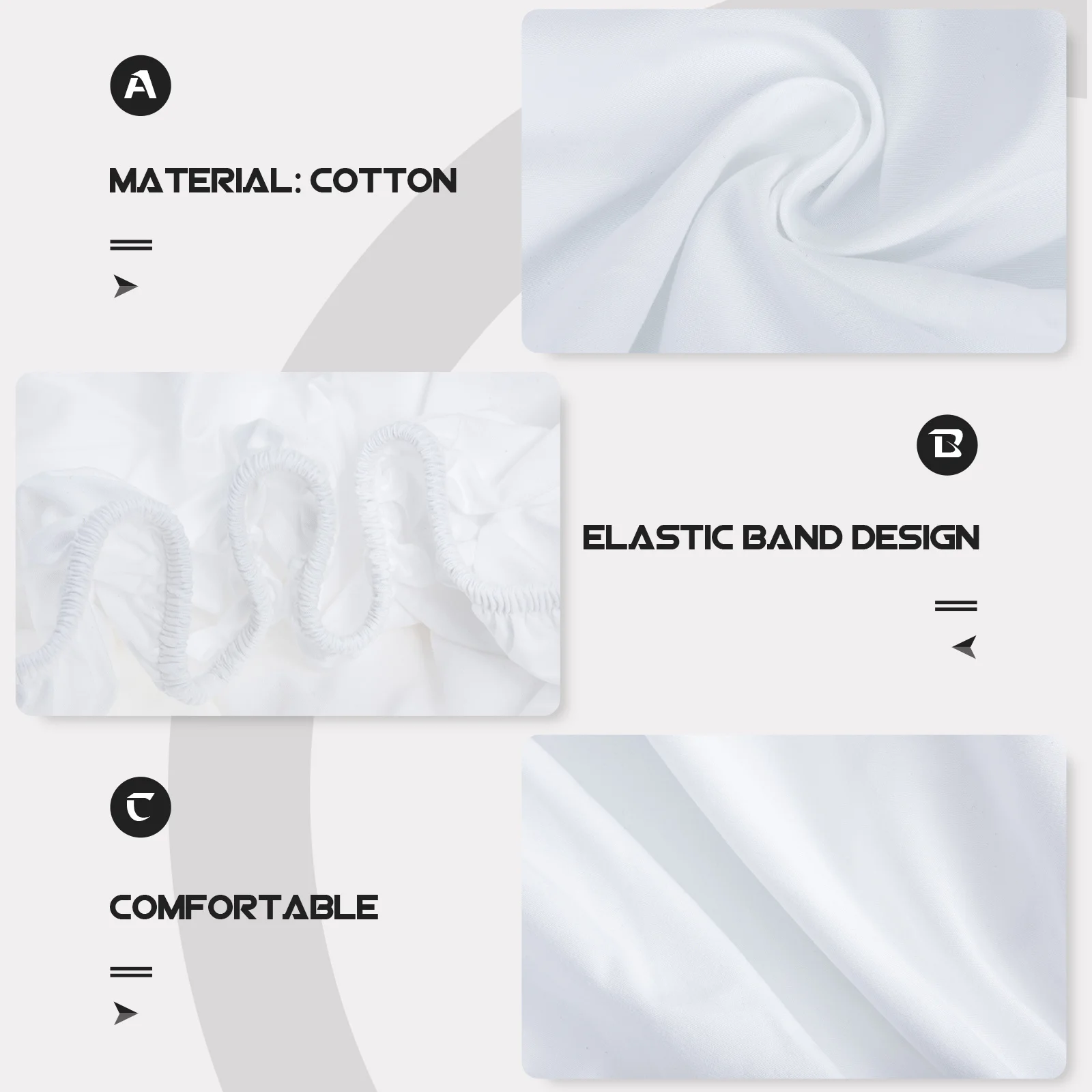 

Pure Cotton Sheet Protective Cover Hotel Bed Fitted Bedding Waterproof Mattress