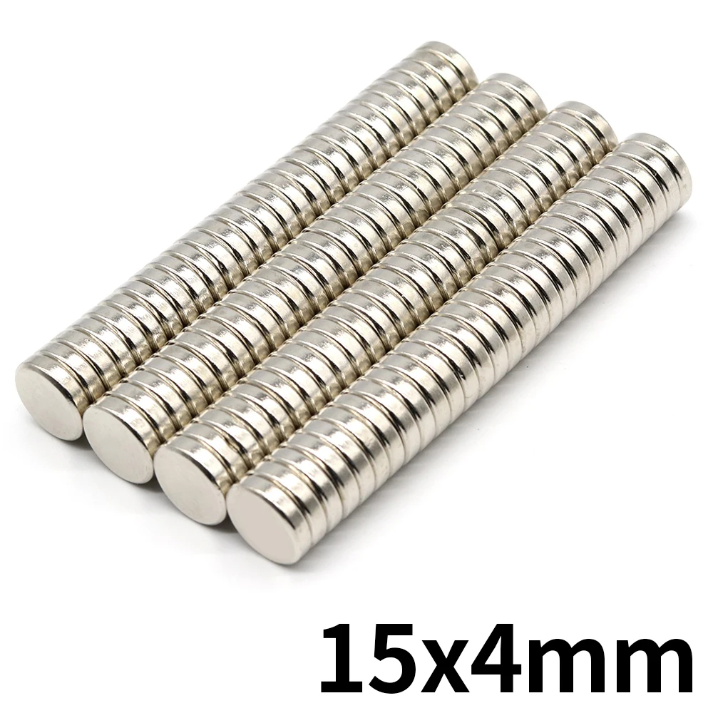 15x4mm Round Super Strong Neodymium Magnet N35 Powerful Magnetic NdfeB Permanent Refrigerator Magnet imanes DIY