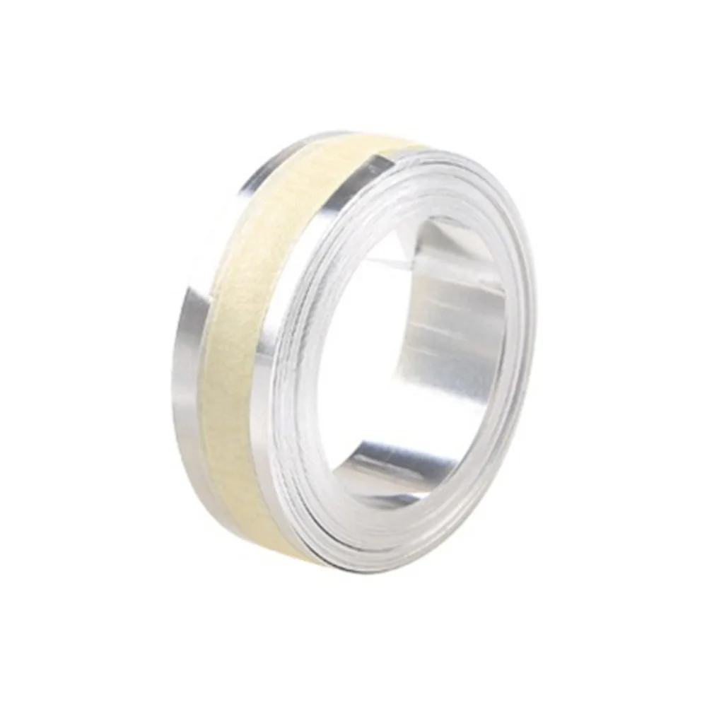 Aluminum Embossing Label Tape Practical 12mm Width Manual Embossing Tape Non Adhesive Embossing Aluminum Embossing Tape