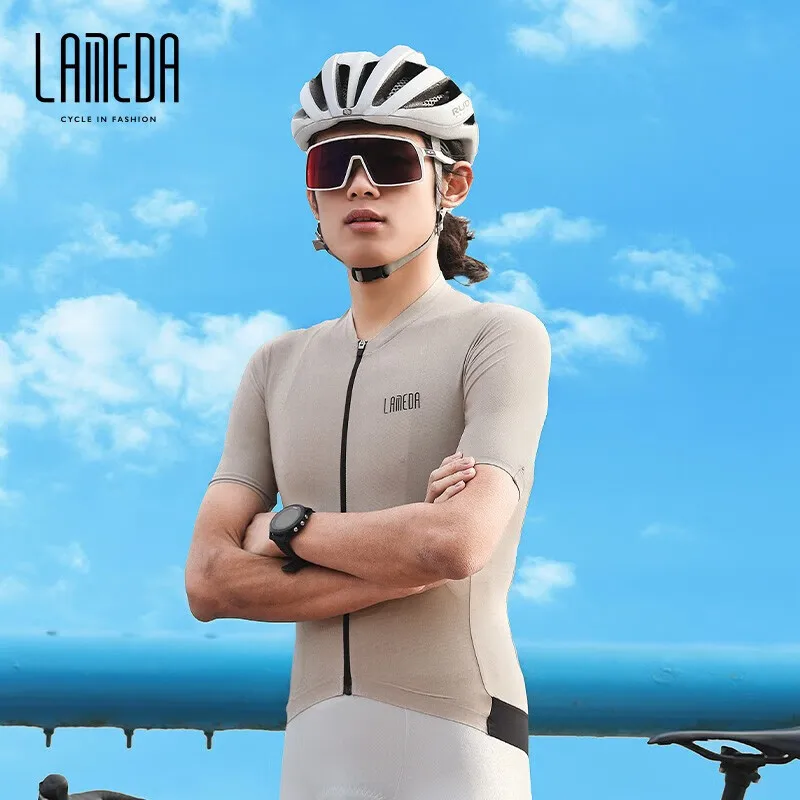 LAMEDA Cycling Jersey Quick-drying Cycling Men Short-sleeved Jacket Road Bike Clothing Bicycle Clothing Women