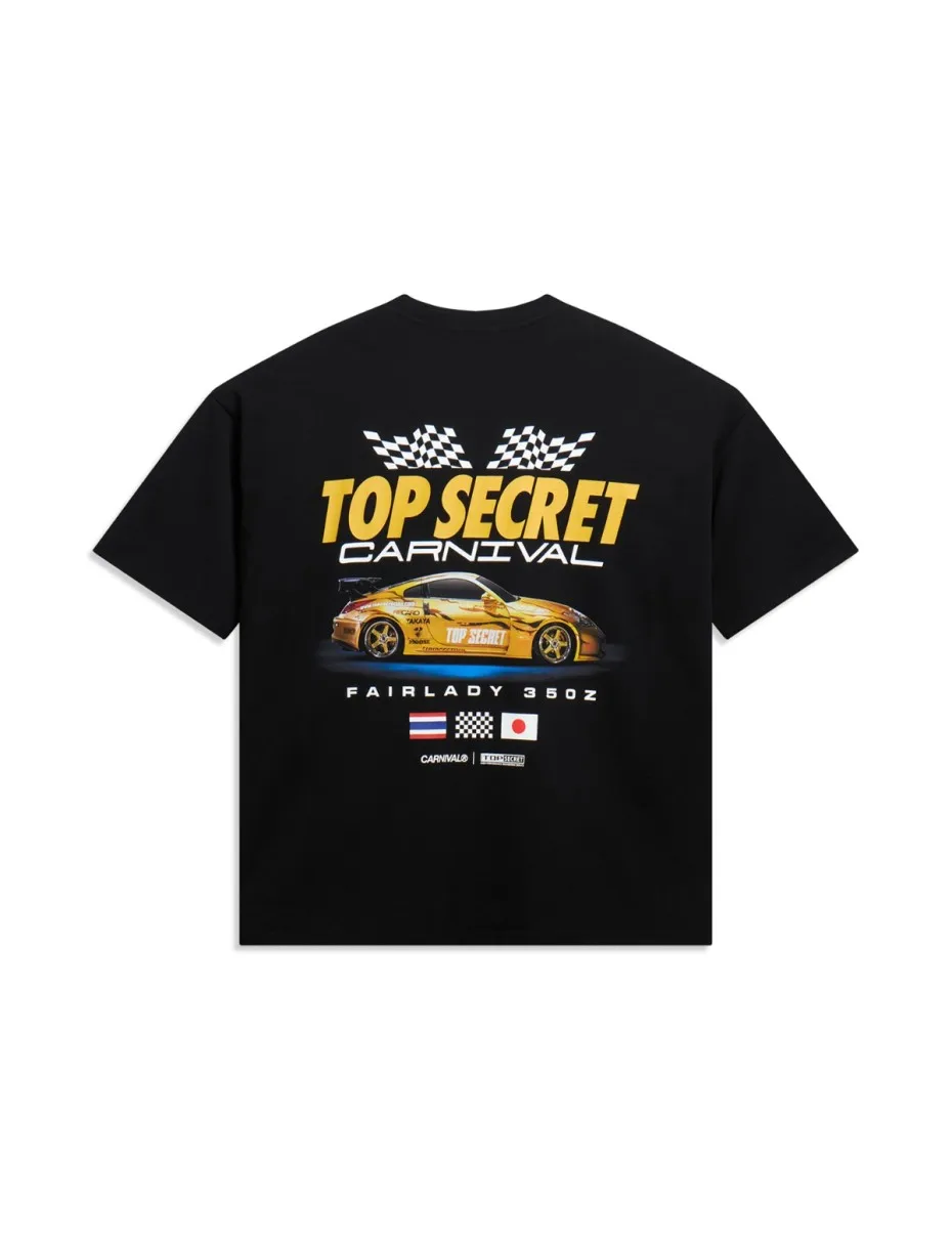 تي شيرت رجالي عتيق من TOP SECRET 100% قطن كبير الحجم برسومات السيارات الرجعية للرجال والنساء ملابس الشارع الكلاسيكية