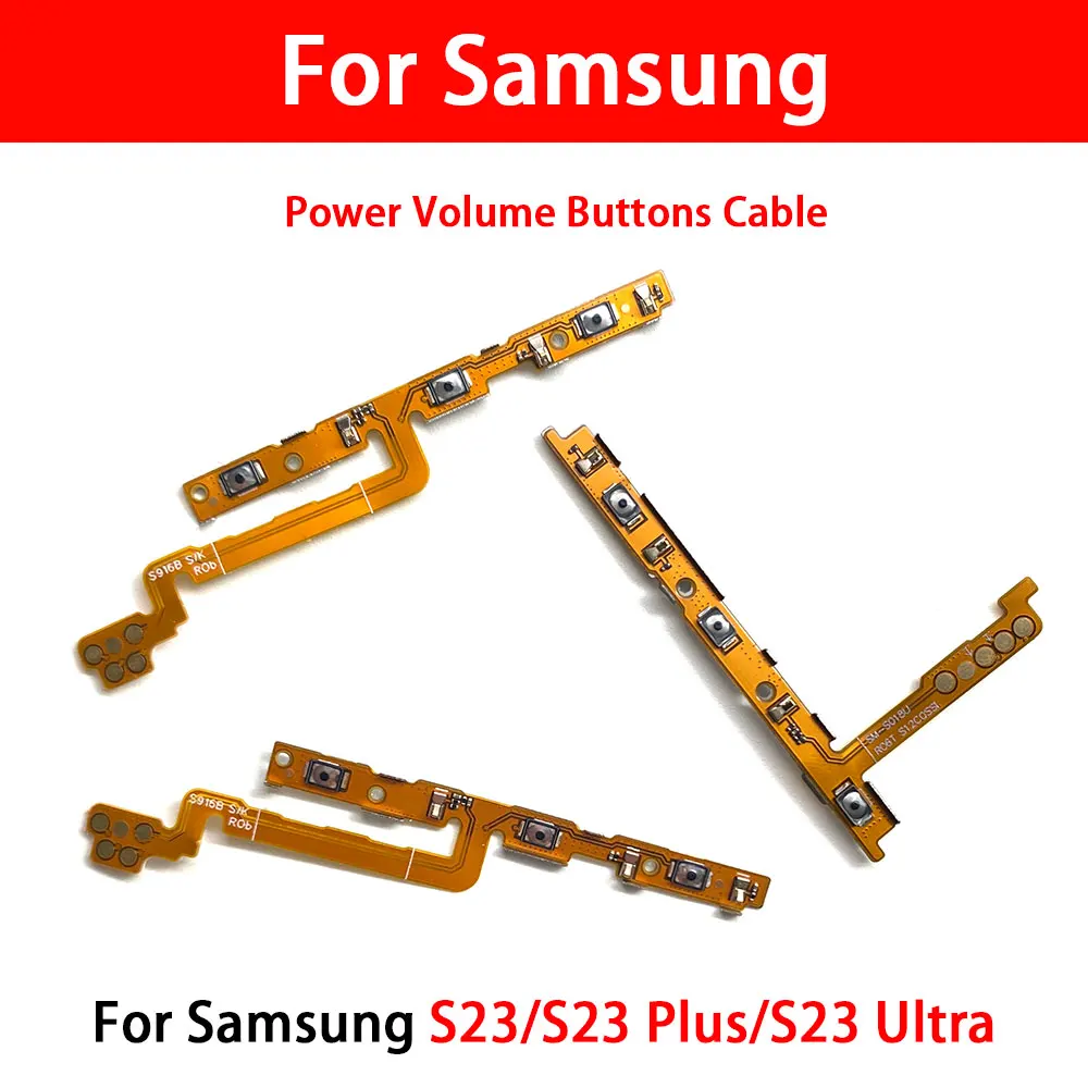 

For Samsung S23 Ultra Plus Power Switch On/Off Button Volume control Key Button Flex Cable