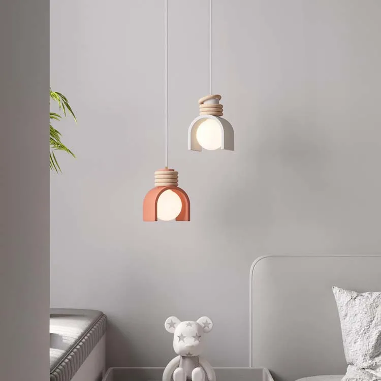 Imagem -03 - Modern Candy Color Resin Chandelier Pendant Lamp For Living Sala de Jantar Estudo Quarto Interior Home Decor Luminárias