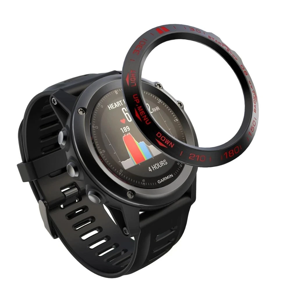For Garmin Fenix 3 / Fenix 3 HR Scratch Resistant Metal Cover Frame Stainless Steel Smart Watch Accessories Protective Frame