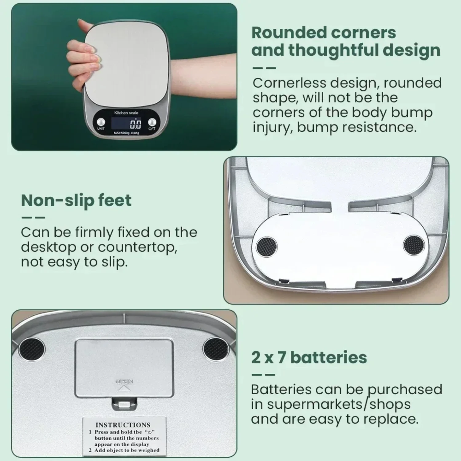 Balança de cozinha de alta precisão, 10kg, joias eletrônicas, balança de cozimento de alimentos, ferramenta de medição multifuncional, balança eletrônica, display lcd