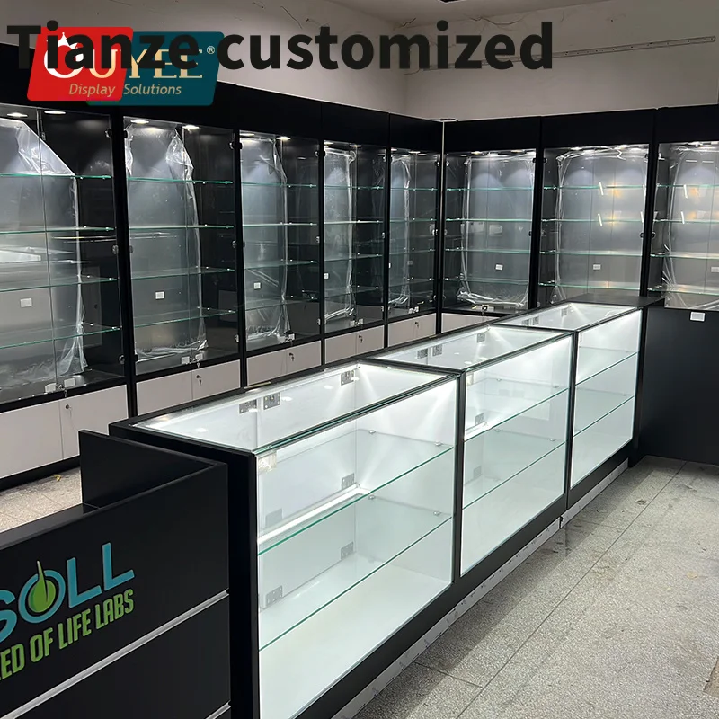 

Customized-Custom Hookah Furniture Dispensary Supplies Display Counters Shelf Smoke Shop Showcase Shop