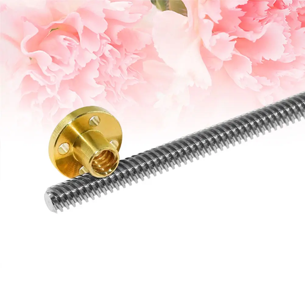 

3D Printer Parts T8 Lead Screw 150Mm Stainless Steel High Hardness Smooth Quiet Low Maintenance for Stepper Motor Cnc Machine