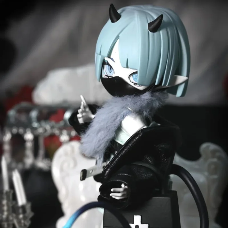 حقيقية شيطان القرن Bjd صندوق أعمى 80% مفصلية تمثال تمثال المنقولة دمية زخرفة سبعة خطايا قاتلة لعبة هدية عيد ميلاد