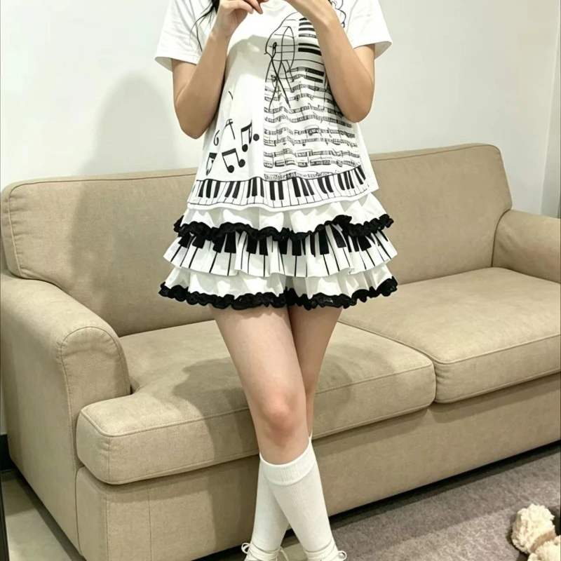 Casual Fairycore Ball Gown Cake Skirts Punk Style Rock Slim Mujer Faldas Pleated All-match Streetwear Hop Moda Falda
