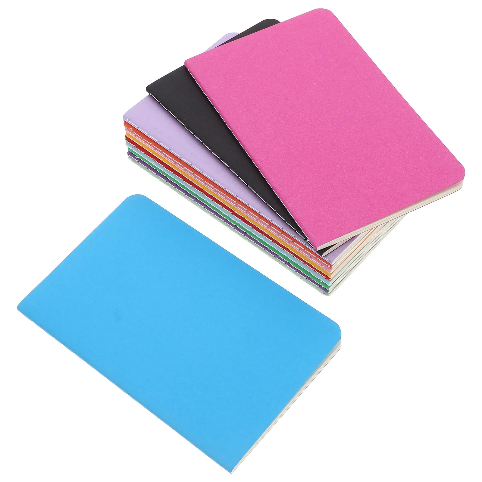 12Pcs Portable Small Writing Notebooks Lined Paper For Travel Diary Notebook Note Taker A6 Compact Notepad Set
