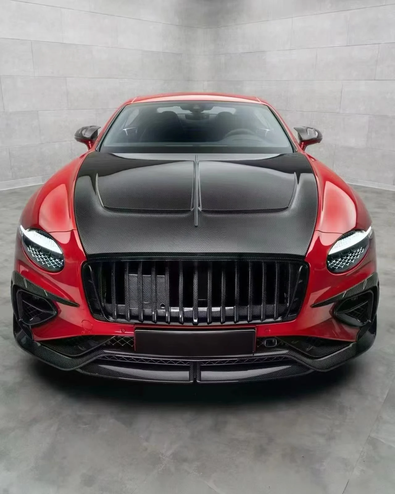 New 2026 Continental GT M Style Custom Carbon Fiber Bumper Body Kit Front Lip Rear Diffuser Side Skirts Aerodynamic Clips