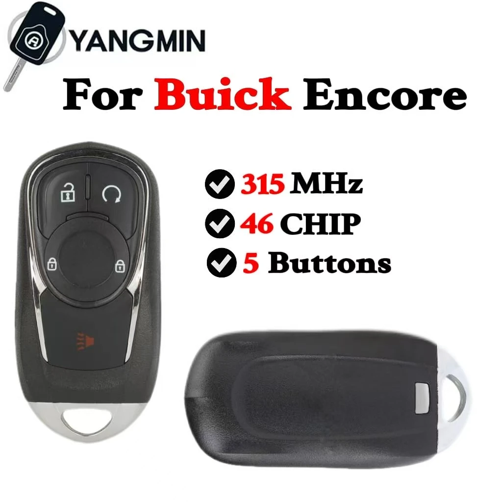 Смарт-ключ YANGMIN для Buick Envision 2017-2020 HYQ4AA, 5 кнопок, 315 МГц, чип ASK NCF2951E 13584500 Смарт-ключ YANGMIN для Buick Envision 2017-2020 HYQ4AA, 5 кнопок, 315 МГц, чип ASK NCF2951E 13584500