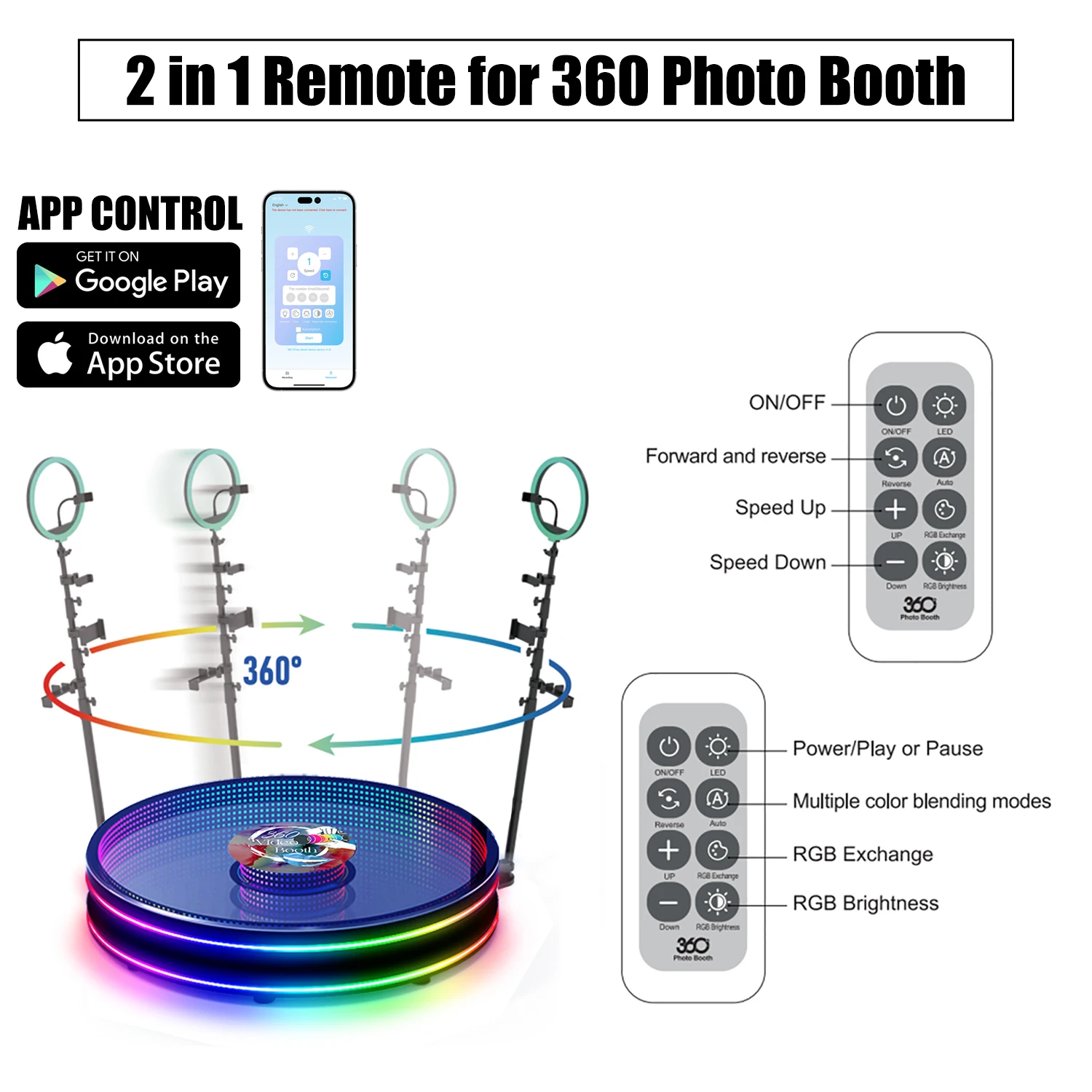 360 Glas Foto kabine Foto kabine Kamera Foto kabine für Partys und Hochzeiten mit Ring beleuchtung