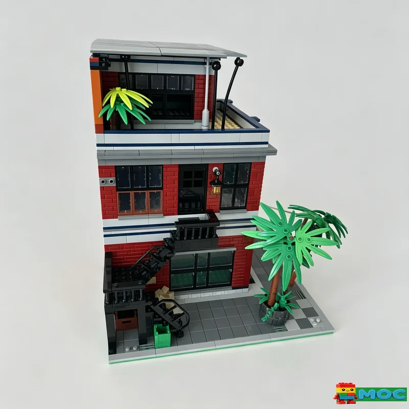 1294 PCS Modular Car Tuning Garage City Street Building Model MOC Building Blocks Set DIY Assembly Educational Toy For funs Gift