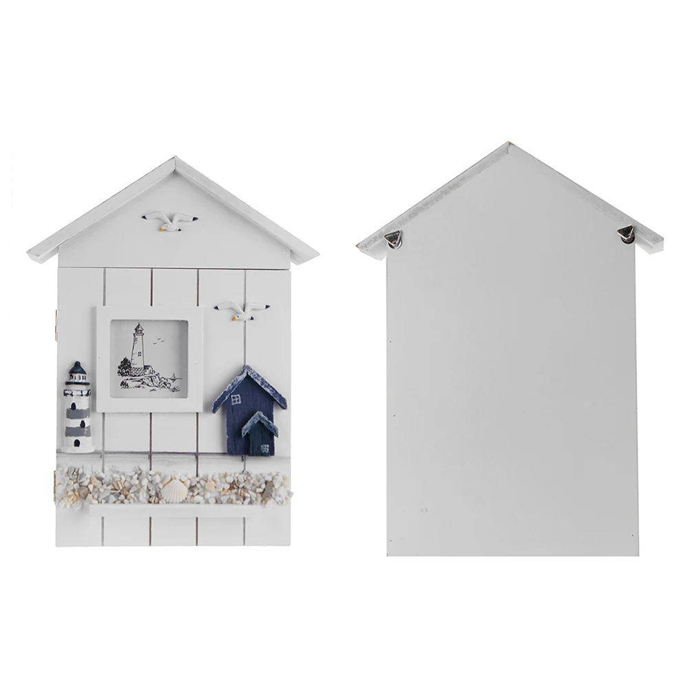 

Country Decor Lighthouse Model Cool Holder Wall Mount Entryway Coastal for Chain Decorative Entrance Beach Cabinet Miss