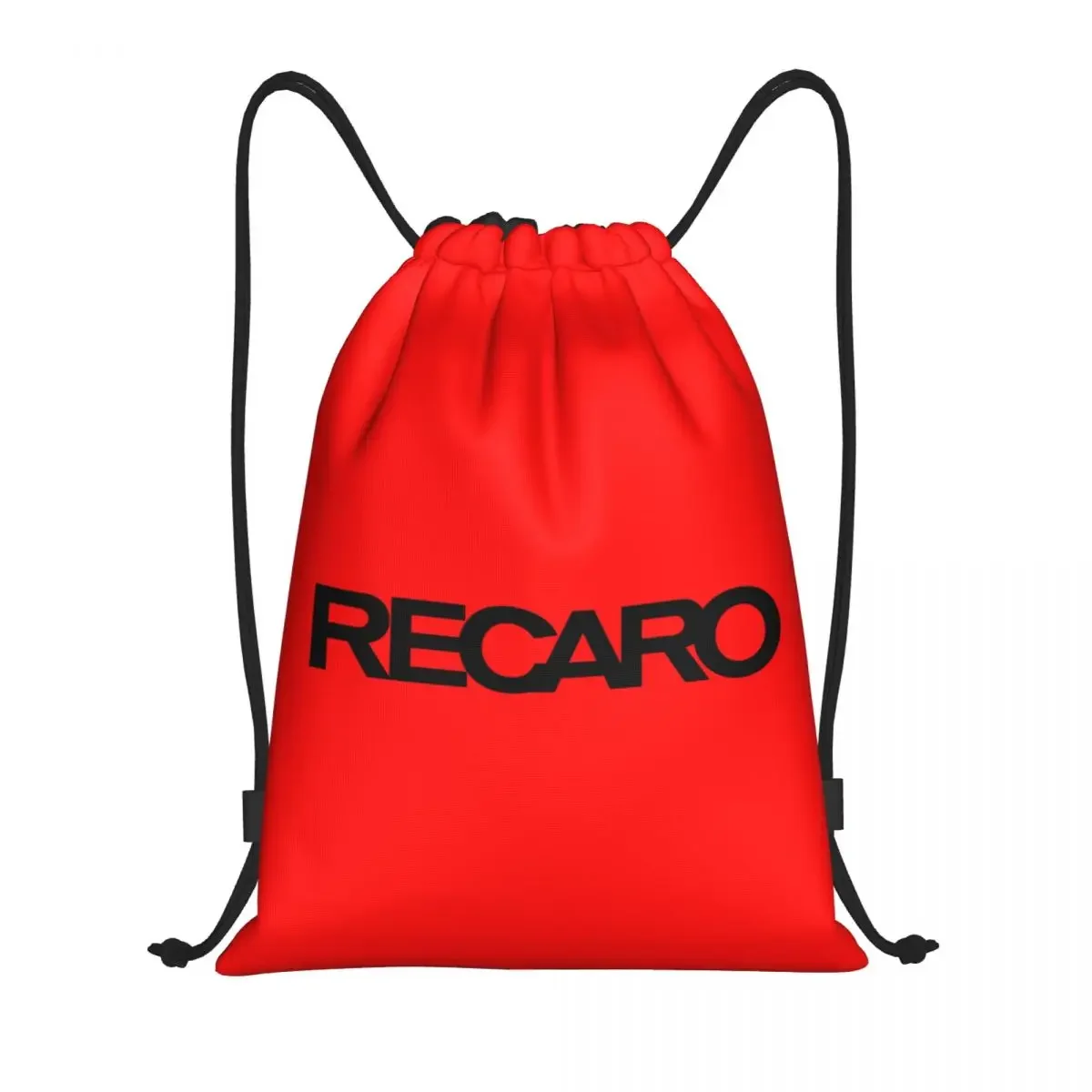 Custom Recaros Logo Drawstring Backpack Women Men Gym Sport Sackpack Portable Shopping Bag Sack