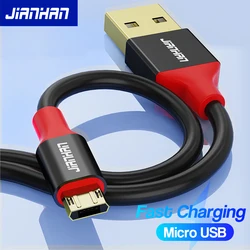 JianHan Micro USB Cable Reversible 3A Fast Charging for Samsung Xiaomi HTC LG Andriod USB Charger Data Cable Mobile Phone Cable