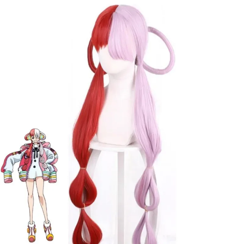 Ss13anime uta teatro versão filme filme vermelho filha de hastes cosplay traje peruca asas sapatos fone de ouvido adulto criança dia das bruxas