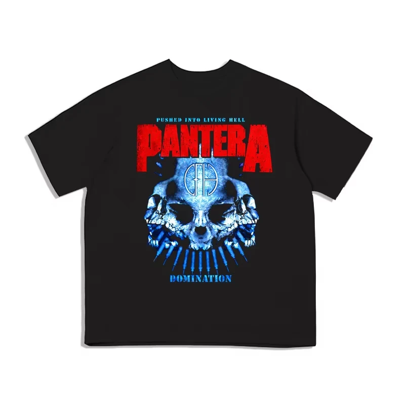

Футболка Pandora PANTERA Rock Band, мужская и женская стильная повседневная высококачественная мотоциклетная футболка с коротким рукавом