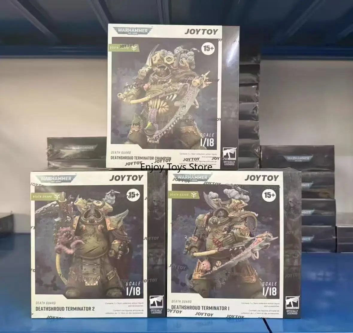 

Spot Goods JOYTOY Dark Source Death Guard Corruption Lord Terminator & Death Shroud Terminator Movable Figure Model