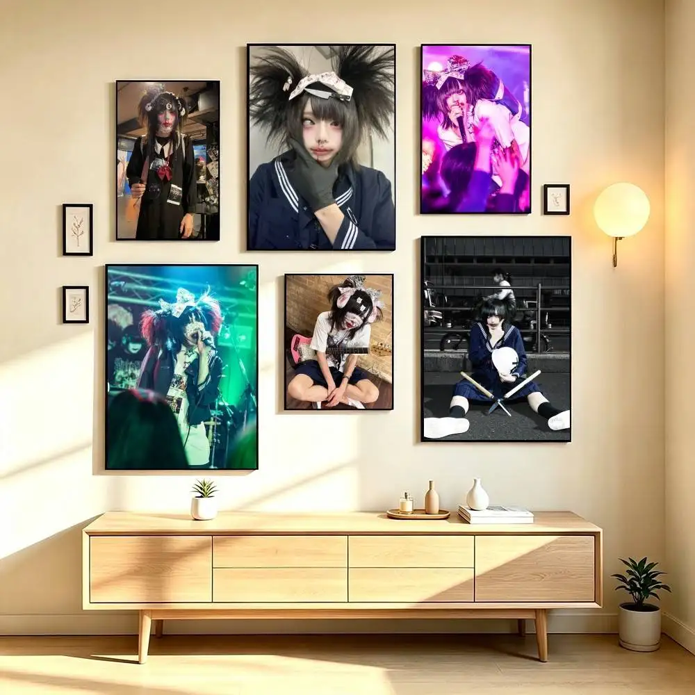 S-Senketsu Akochan J-Rock  Poster Waterproof Wall Art Sticker For Bar Living Room Vintage Decor High Quality Print Gift