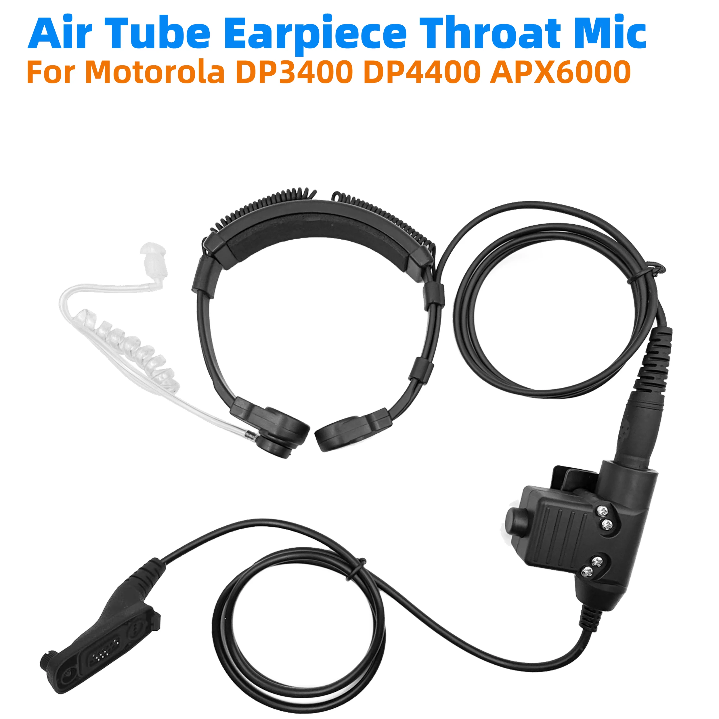

Воздушная трубка, горло с микрофоном, гарнитура для Motorola DP3400/3600 DP4000/4400/4600/4800/4601 XPR7550 DGP8550 APX900/6000, наушник, ветчина, радиоприемник