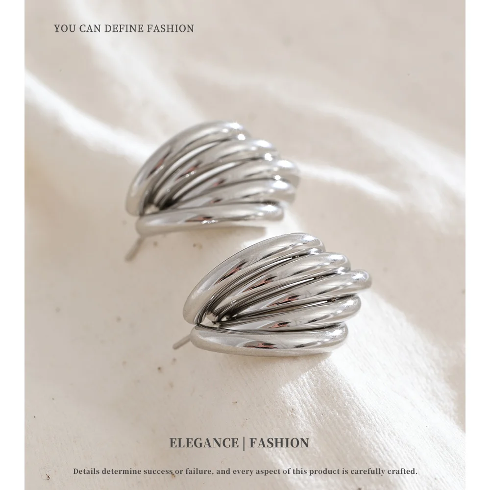 NiNice الفولاذ المقاوم للصدأ أقراط الموز على شكل أزياء شخصية تصميم المتخصصة اختيار المجوهرات بالجملة