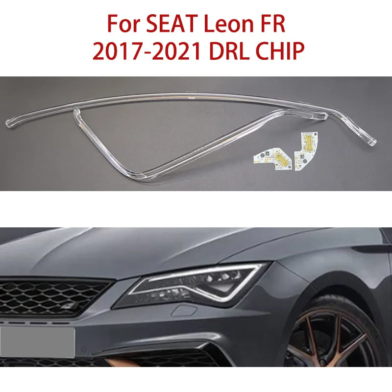 

Балласт световода для SEAT Leon FR Angel Eye Модуль источника белого света 2017-2021 Автомобильный DRL ЧИП решает проблему пожелтения