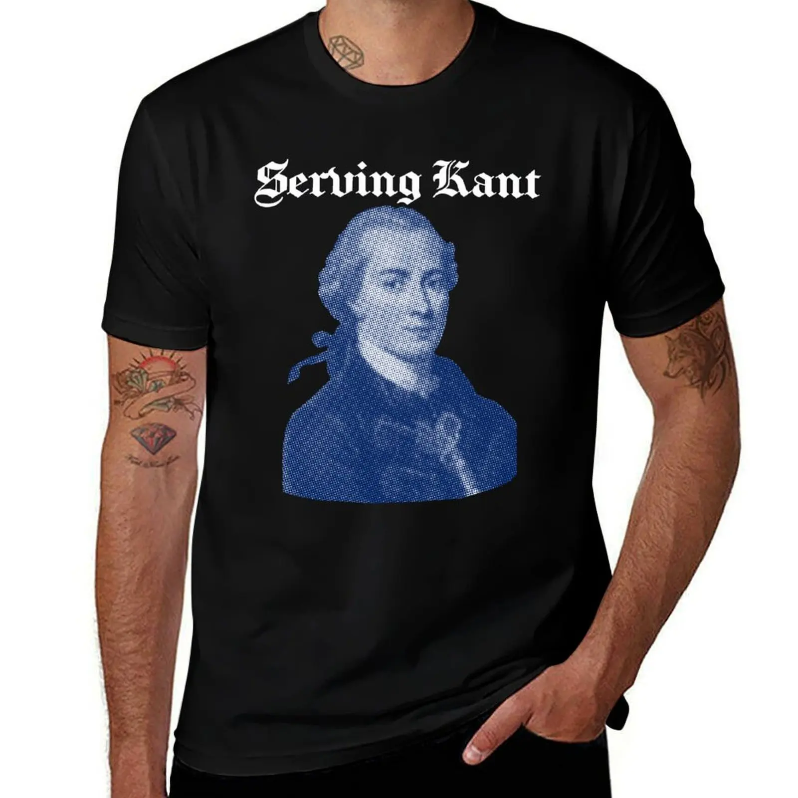 Serving Kant (blue) T-Shirt Plus Size Basic Cotton T-Shirt