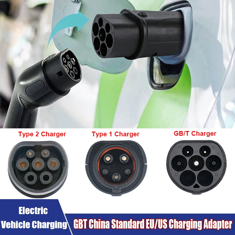 

SAE J1772 IEC 62196 Electric Vehicle Charging Type 1 Type 2 GBT China Standard EU/US Charging Adapter Electric Car Accessories