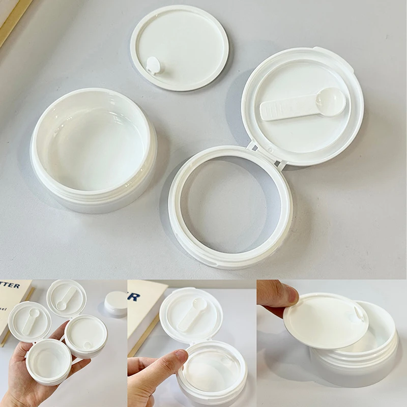 50g brede mond flip cover inbegrepen tandpoeder fles make-up remover zalfpotje wattenschijfje container