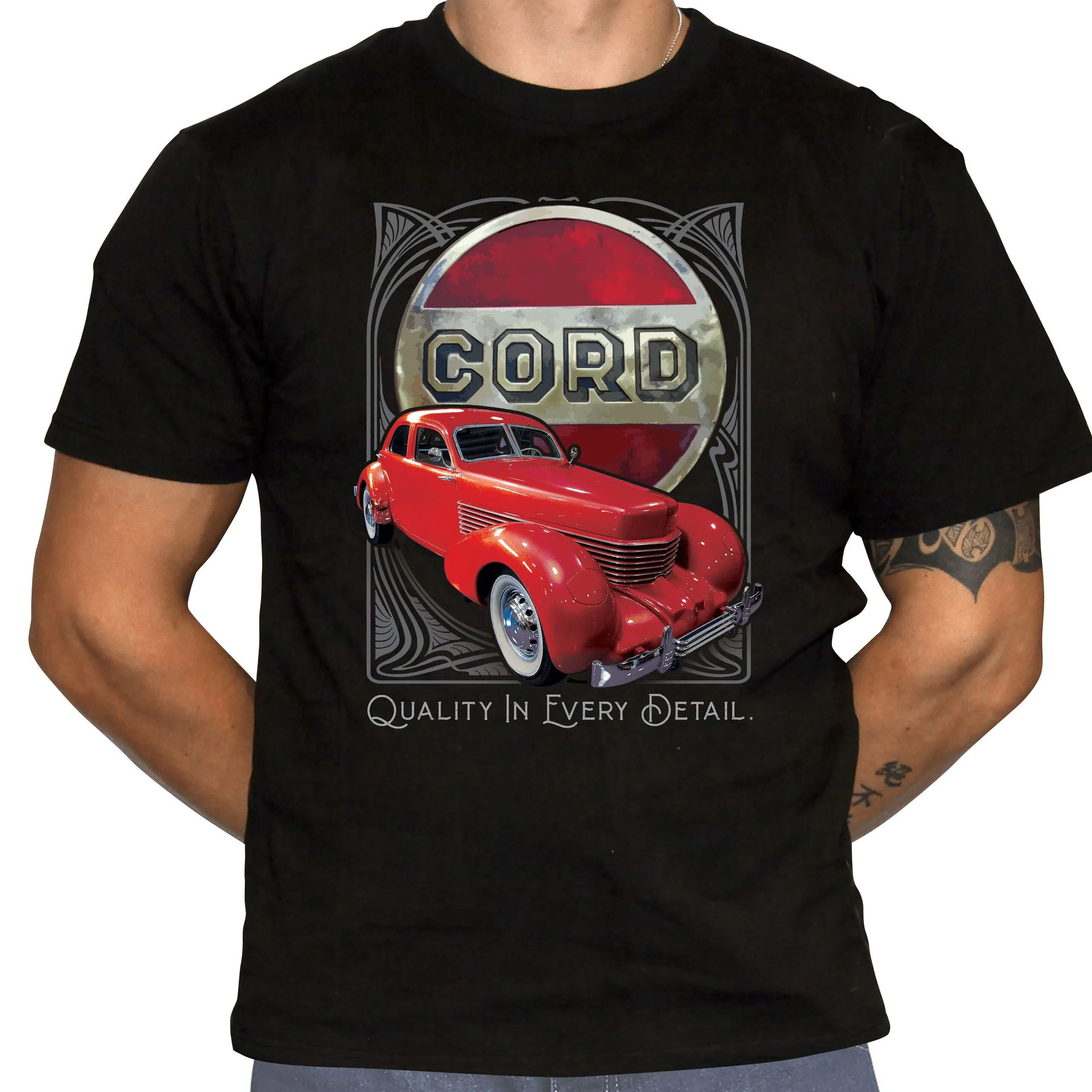 Cord Automotive T Shirt Defunct Automaker 1930s Classic Car 100 Preshrunk Cotton