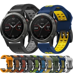 Pulseira de liberação rápida em silicone, pulseira para Garmin Fenix 7X, 7, 6, 6X Pro, 5, 5X Plus, 3 HR Watch, pulseira de pulso Easyfit, 26mm, 22mm