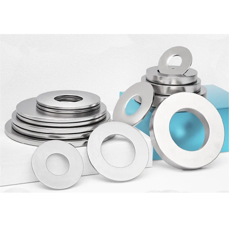 150/660pcs Stainless Steel Washers Screw Bolt Assortment Kits O-Ring Sealing Gasket Metal Flat Washer Factories Repair Fastener