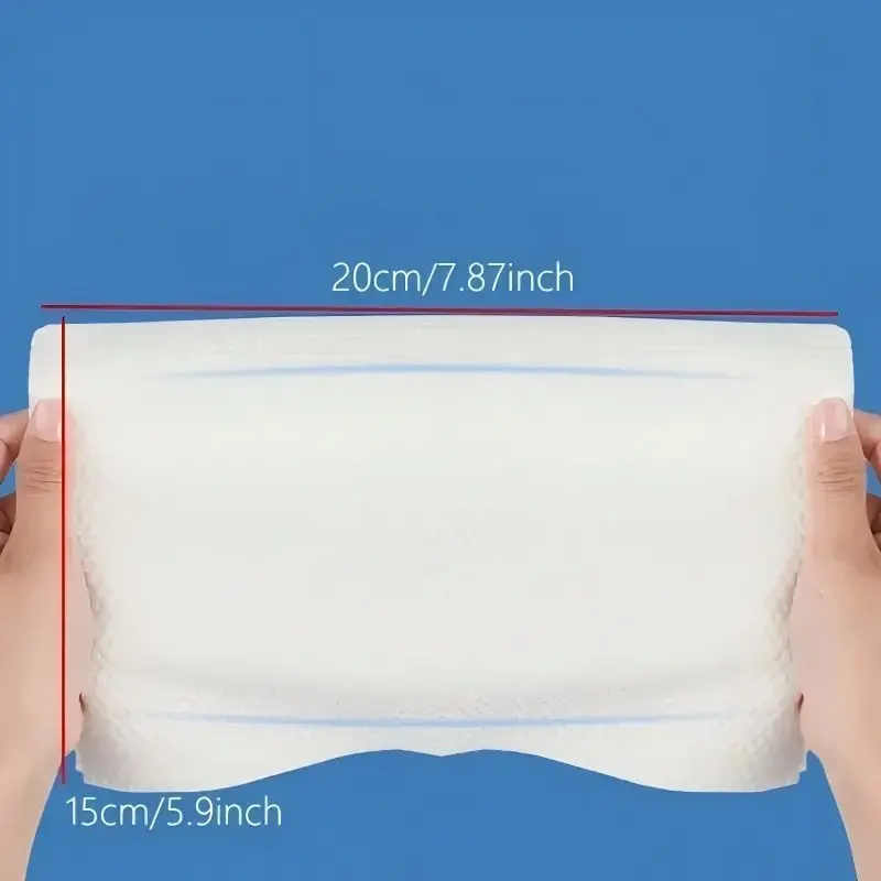 Asciugamani viso biodegradabili da 100 pezzi |   Dischetti struccanti in cotone premium |   Tessuto detergente extra spesso per pelli delicate