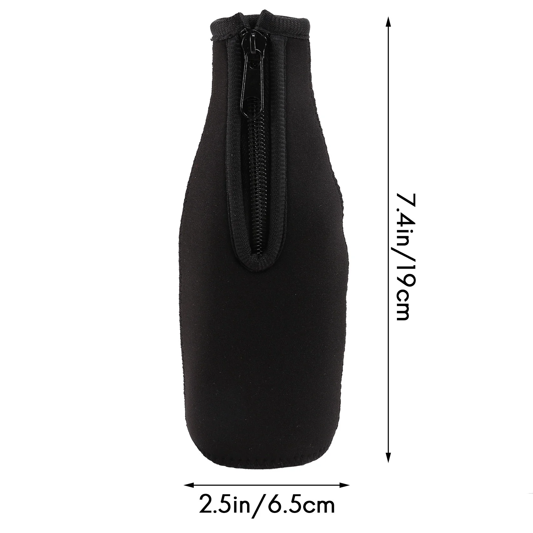 Capa isolada de neopreno para garrafa de cerveja, manter a bebida fria, manter o neopreno, zip-up, preto, 12 pack