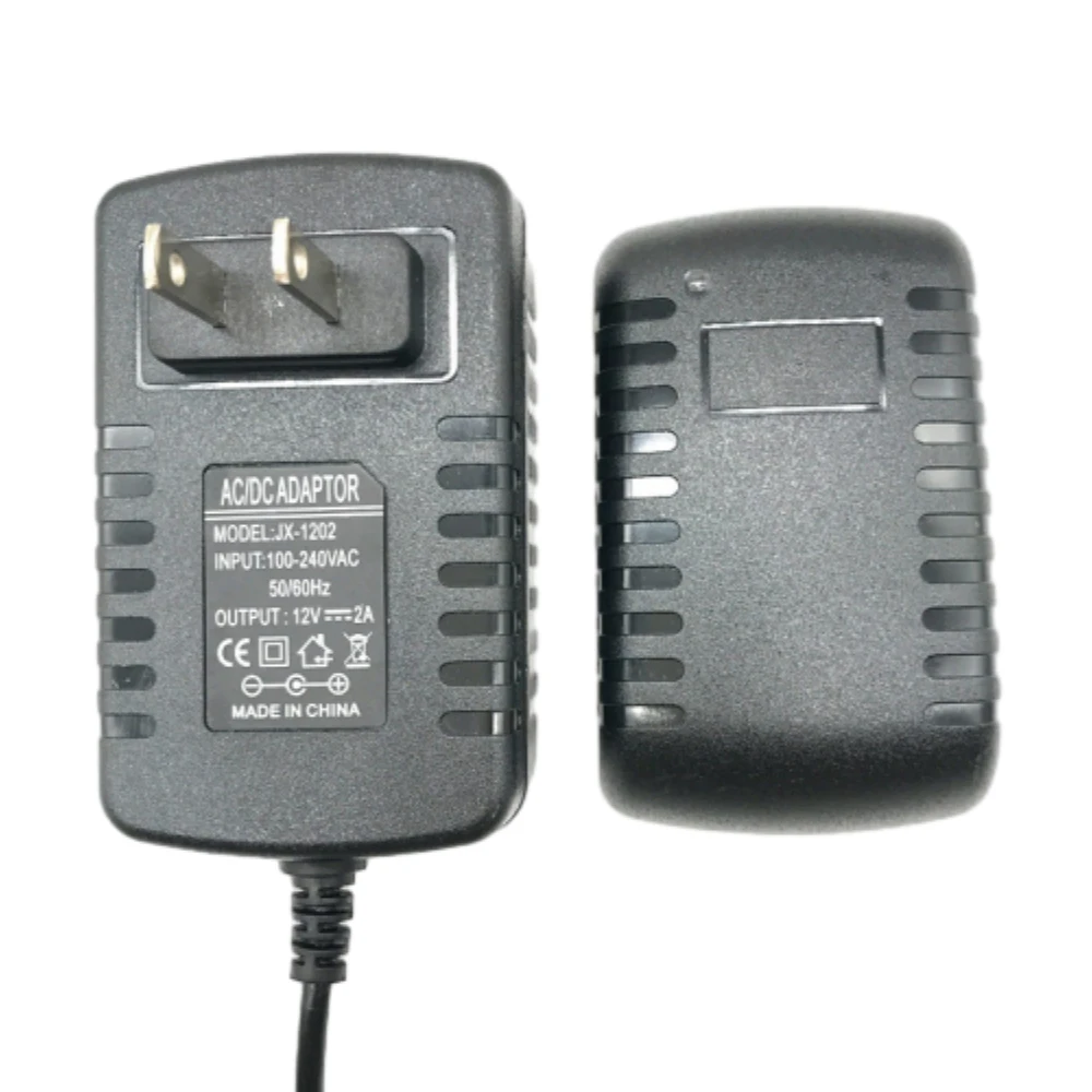 

12V 2A Power Adapter 50/60Hz AC100-240V Input to DC12V 2000mA Output Power Supply US/EU/UK/AU Plug Adapter with 5.5x2.5mm Plug